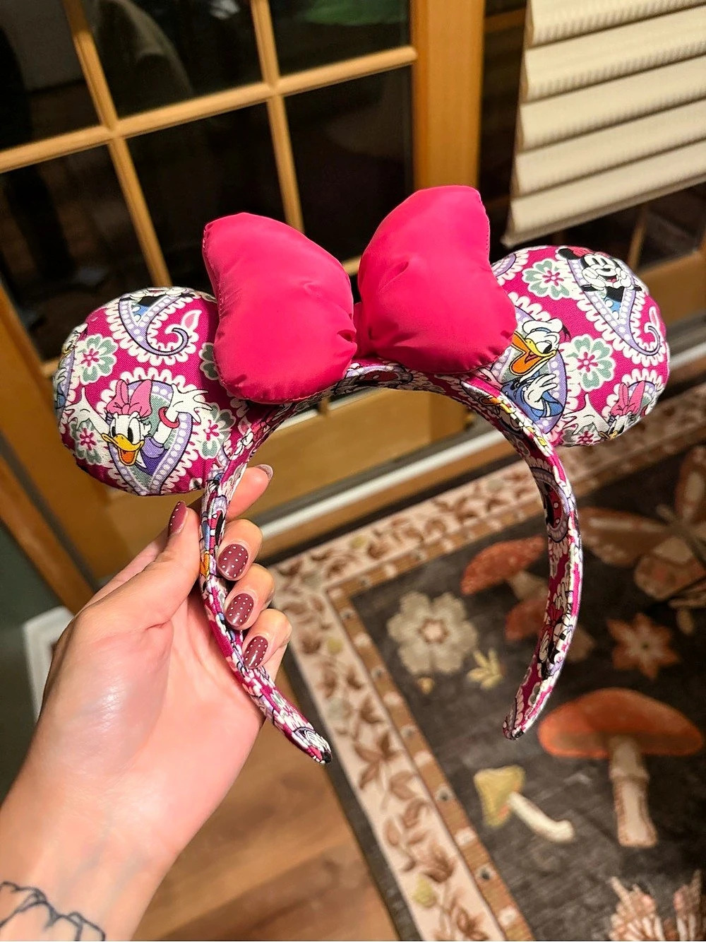 Vera Bradley - Disney Paisley Minnie Mouse Ear Headband - Pink Purple - like new - Picture 2 of 2